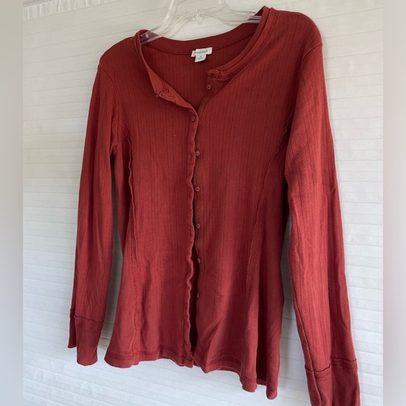 SOLD- Sundance Burnt Orange Cardigan - Picture 2 of 6